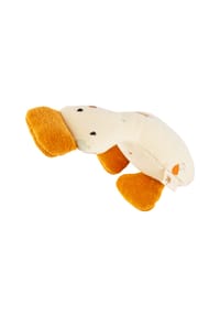 sigikid® - Rassel-Greifling Gans sigibaby ,  für Babys und Kleinkinder - cremeweiß/orange