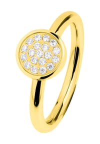 ERNSTES DESIGN - Damen Ring, Edelstahl - GOLD