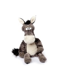 sigikid® - Kuscheltier Doodle Donkey , BeastsTown ,  für Erwachsene und Kinder - grau