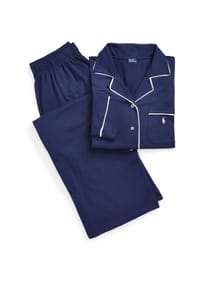 POLO RALPH LAUREN - Polo Essentials Schlafanzug, Reverskragen, Knopfleiste, für Damen - 815 NAVY