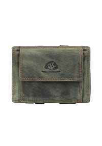 GREEN BURRY Vintage - Vintage Magic Geldbörse RFID Leder 10 cm - bottle green