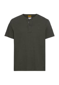 camel active - T-Shirt, Baumwolle, Logo-Stickerei, für Herren - 88 ASPHALT