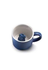 DONKEY - Tier Tasse Maneki Neko, mit Katze, Blau, 150 ml - Blau