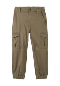 TOM TAILOR - Cargohosen, Bio-Baumwolle, Elastischer Bund, für Kinder - 10415 DUSTY OLIVE