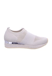 la strada - Slipper - beige/silver knitted