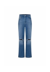 freshlions - Jeans Sofia mit ausgestelltem Bein - dark blue