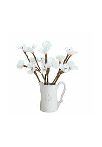 LOBERON Deko-Blume 6er Set Xivale weiß - Trockenblumen - weiß