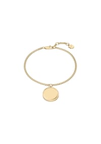 FOSSIL ELLIS - Fossil Damen-Armband „Ellis“ aus Edelstahl mit Kette, JF04979710 - Gold