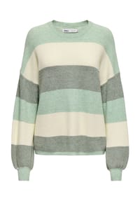 ONLY® - Pullover, Streifen, Ballonärmel, für Damen - 177911019  BLACK/W