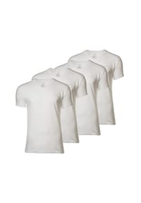 GANT - Herren T-Shirt, 4er Pack - V-NECK T-SHIRT 4-PACK, V-Ausschnitt, kurzarm, Cotton - Schwarz