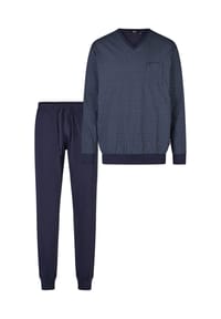 hajo - Schlafanzug Premium Cotton - Dunkelblau
