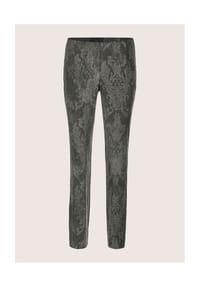 MADELEINE - Komfortable Damenhose mit Allover-Print - bleigrau