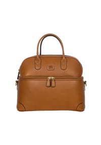 BRIC'S Life Pelle - Life Pelle - Beautycase 35 cm (tan leather) - cognac