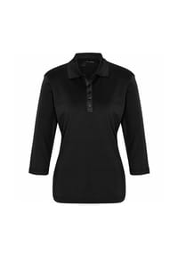 GALERIA - Poloshirt "Tory", Baumwolle, 3/4-Ärmel, für Damen - BLACK