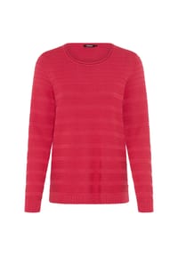olsen - Pullover mit Rundhalsausschnitt und Saumschlitz - Redberry