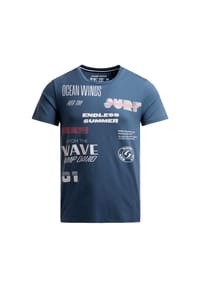 CAMP DAVID - T-Shirt Windsurfing Kurzarmshirt - dunkelblau