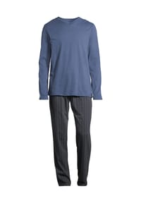 SCHIESSER - Schlafanzug Night & Home - Blau gestreift