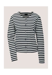 MADELEINE - Maritimer Blazer im Streifenlook, Langarm - marine / weiß