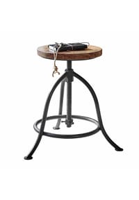 LOBERON - Hocker Greenbriar schwarz/braun - schwarz/braun
