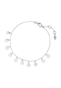 Leaf - Damen Armband mit Anhängern, 925er Silber - SILBER 925/RHODINI