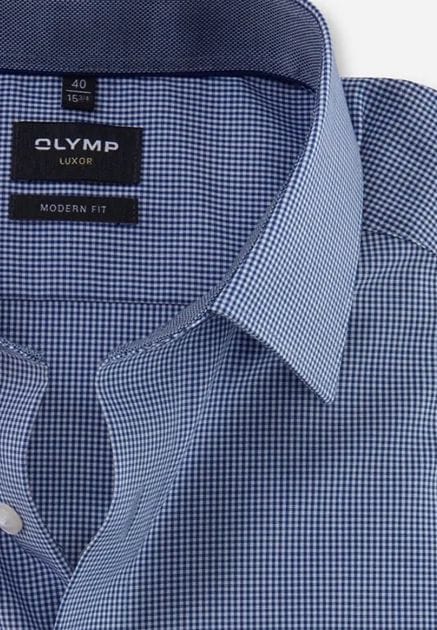 Olymp Luxor Businesshemd, Modern Fit, Kent-Kragen, BüGelfrei, FüR Herren, Blau, 39