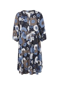 VIA APPIA -DUE- - Blusen & Tuniken mit geblümtem Allover-Muster - indigo multicolor