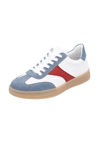 remonte® - Leder Sneaker - Blau/Weiß