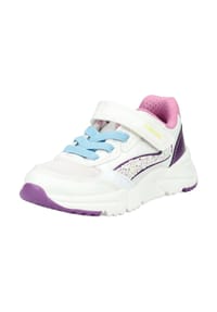 GEOX - Lederimitat/Textil Sneaker - Weiß/Lila
