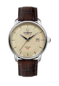 ZEPPELIN - LZ120 BODENSEE Herrenuhr "8160-5" - SILBER/BRAUN