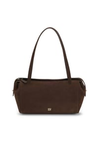 HUGO - Henkeltasche, Kunstleder, Reißverschluss, für Damen - 209 DARK BROWN