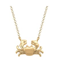 elli. - Halskette Krebs Krabbe Beach Strand 925 Sterling Silber - Gold