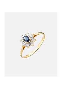 Diamant L'eternel - Ring, mit Saphir, 585 Gelbgold - gold