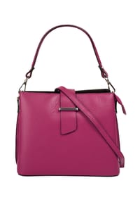 Cluty - Handtasche Echt Leder, Made In Italy - beige