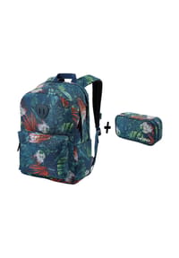 NITRO - Rucksack Set Urban Plus 28 Liter Volumen, großes Hauptfach mit Zwei-Wege-Reißverschluss - ACID DAWN
