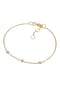 elli. DIAMONDS Armband Diamanten (0.09 Ct.) Fein Erbskette 375 Gelbgold Bild 2