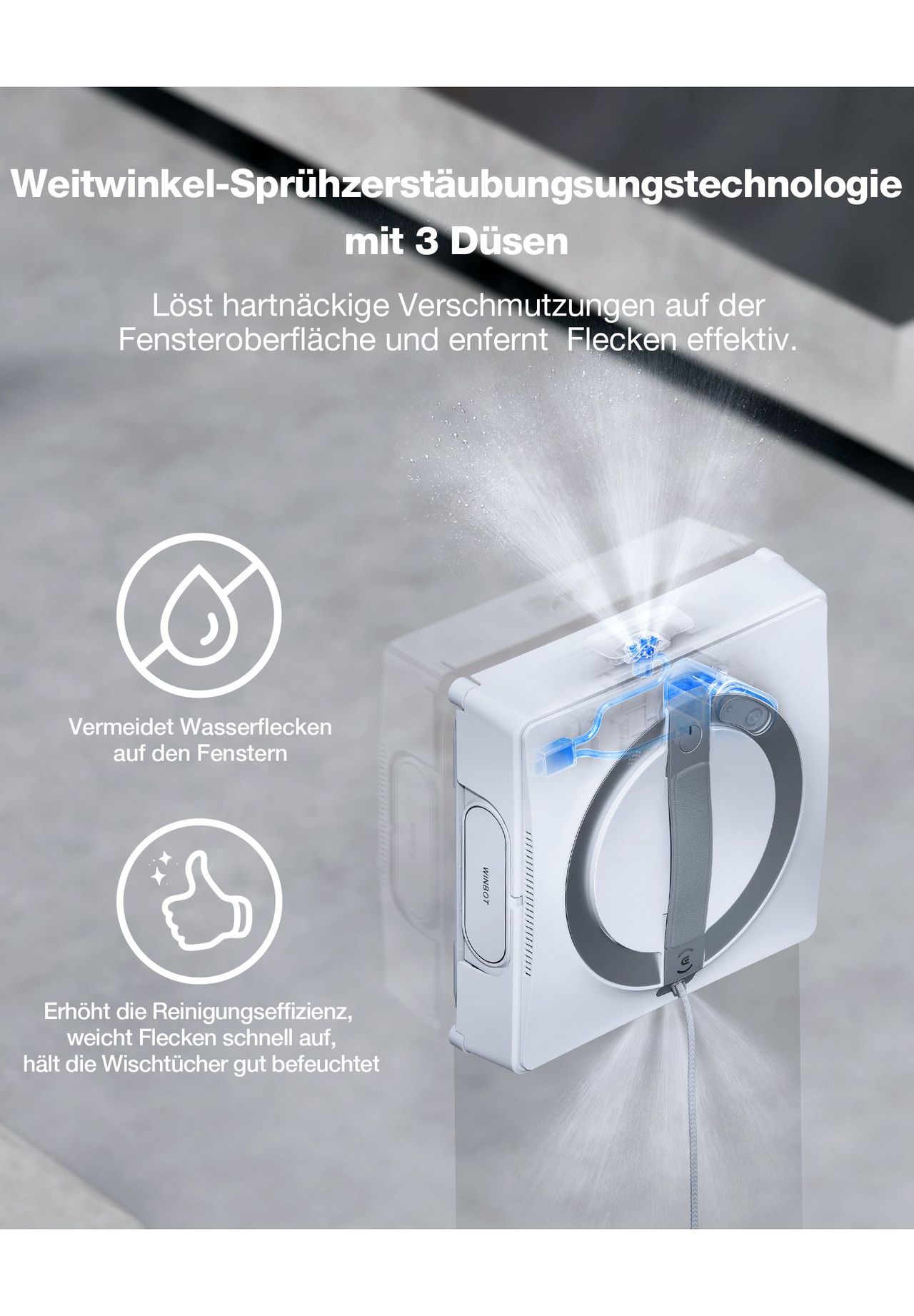 ECOVACS Fensterputzroboter WINBOT W2 OMNI mit multifunktionaler 