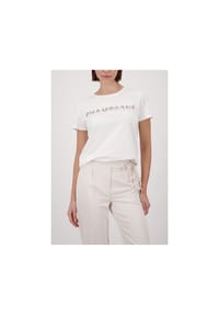 monari - T-Shirt, Rundhals, für Damen - 102 OFF-WHITE