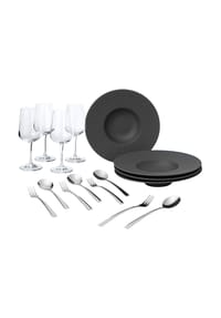 Villeroy & Boch Pasta-Set Manufacture Rock 12er Set schwarz - MANUFACTURE ROCK - schwarz