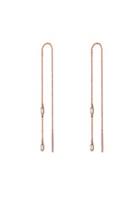 GLANZSTÜCKE MÜNCHEN - Damen Ohrringe aus 925/- Sterling Silber in Roségold mit Zirkonia - roségold