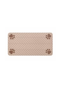 COFI - Napfunterlage 30 x 40 cm Haustier Futterplatz Matte mit Pfotenmotiv - 