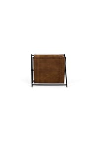 GINER & COLOMER - Lederdekoration 40 cm, eleganter, moderner Stil - 34 x 40 x 24 - schwarz
