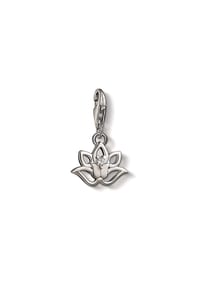 Thomas Sabo Glam & Soul - Charm-Anhänger Lotos Blüte - silber, weiß