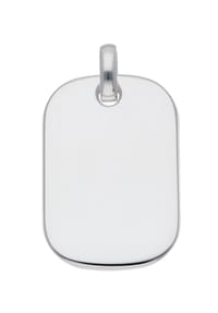 Adelia's - Damen Silber Schmuck 925 Silber Gravurplatte Anhänger - silber
