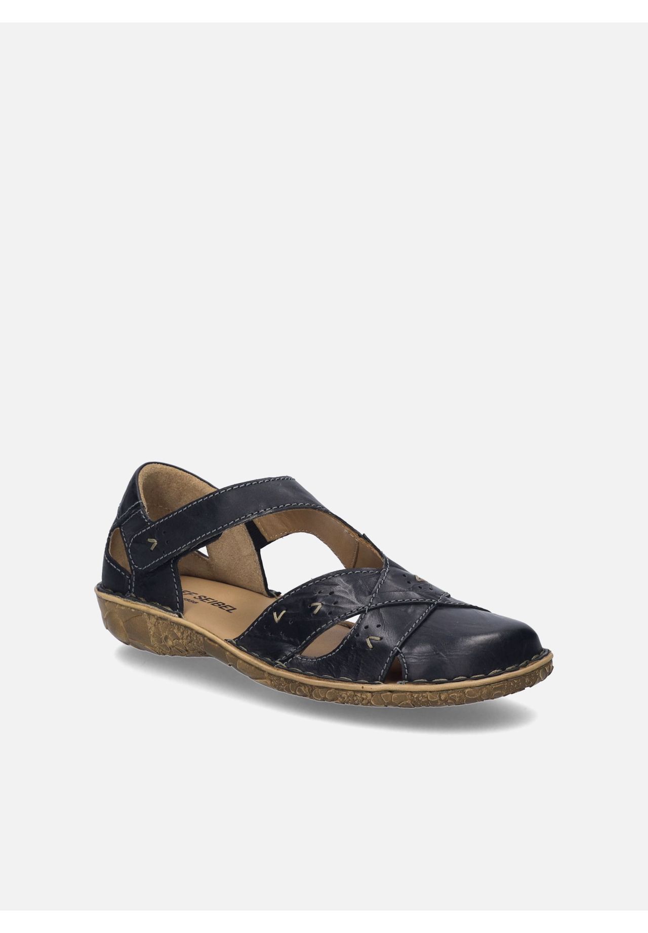 Seibel The Spririt Of Nature Sandalette "Rosalie 03", Leder, ZiernäHte, FüR Damen, Schwarz, 41