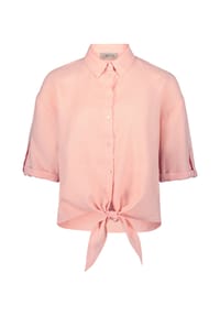 CARTOON - Leinenbluse, Knotendetail, 3/4-Arm für Damen - 4658 LIGHT PEACH