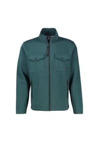 LERROS - Sweatjacke mit cleaner Optik aus weichem Baumwollmix - CEDAR GREEN