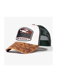 KING KEROSIN - Trucker Cap im Used-Look Roadrunner - beige