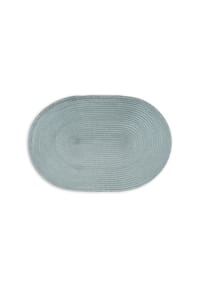 CONTINENTA - Tischset Oval, Kunstfaser, Graublau, 45 x 31 cm - Graublau