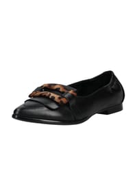 REGARDE LE CIEL - Leder Slipper - Schwarz