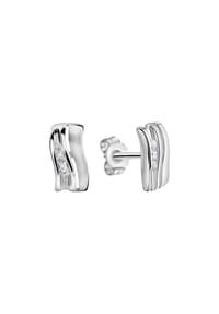 zeeme BASIC - Ohrstecker 925/- Sterling Silber 6 Zirkonia - weiß